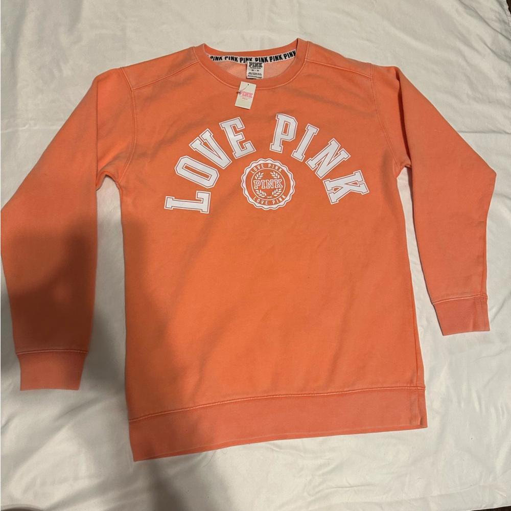 PINK Victoria’s Secret Orange Pullover Sweater